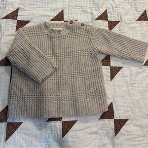 Zara Gray Knit Sweater for Kids